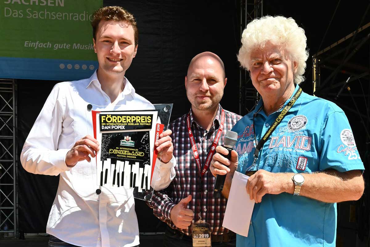 F&ouml;rderpreis des Dixieland-Festivals f&uuml;r Dan Popek 2019
